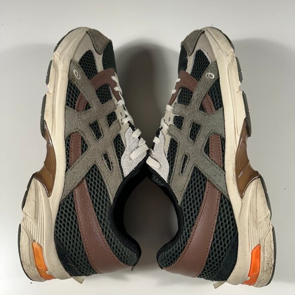 1201A924-300 HAL STUDIOS Asics Gel-1130 MK-II Forest Dark Green Orange - Picture 9 of 11